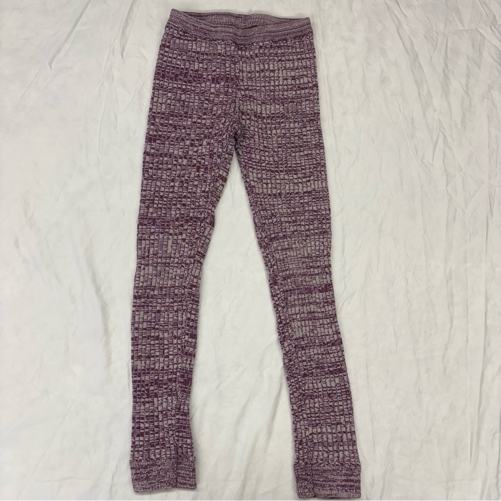 Tea Purple Raspberry Space
Dye Sweater Knit Leggings Size 7‎ VGUC
